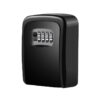 All-Black Wall Mount Key Lock Box with Recessed Four-Dial Control