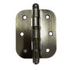 Ball-Tip Butt Door Hinge with Six-Hole Leaf Pattern