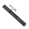 Black Recessed Touch Lock with Crescent Hook and Metal Keeper