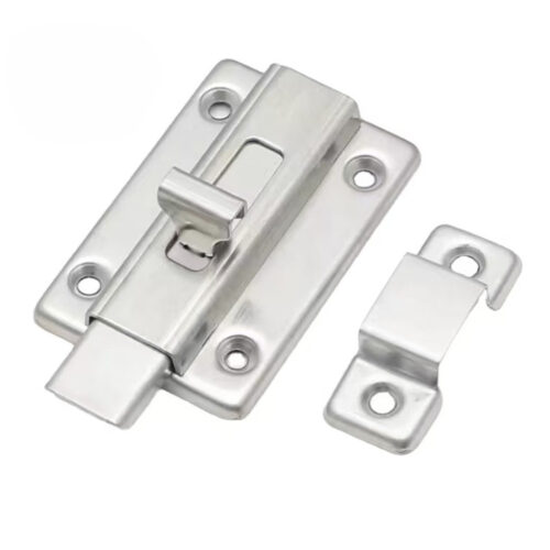 Channel-Covered Surface Slide Bolt Lock with Bridge Keeper