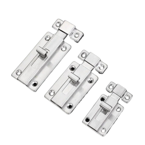 Channel-Covered Surface Slide Bolt Lock with Bridge Keeper