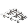 Channel-Covered Surface Slide Bolt Lock with Bridge Keeper