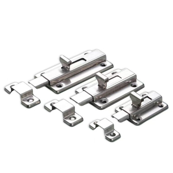 Channel-Covered Surface Slide Bolt Lock with Bridge Keeper