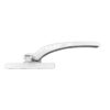 Curved Lever Blade-Drive Window Handle with Covered Fixings