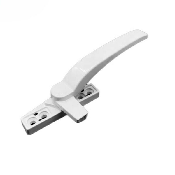 Curved Lever Blade-Drive Window Handle with Covered Fixings
