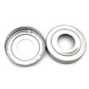 Dual-Finish Tubular Lever Door Handle Set with Round Roses