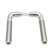 Dual-Finish Tubular Lever Door Handle Set with Round Roses