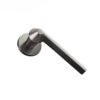 Faceted-Neck Flat Lever Door Handle on Round Rose