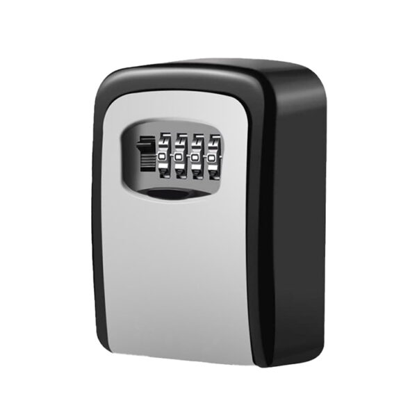 Flat-Panel Four-Dial Wall Mount Key Lock Box with Side Release