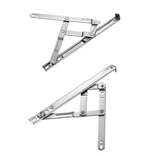 Fold-Flat Four-Bar Window Friction Stay with Offset Linkage