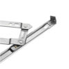 Fold-Flat Four-Bar Window Friction Stay with Offset Linkage
