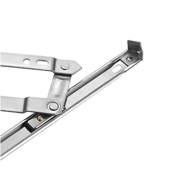 Fold-Flat Four-Bar Window Friction Stay with Offset Linkage