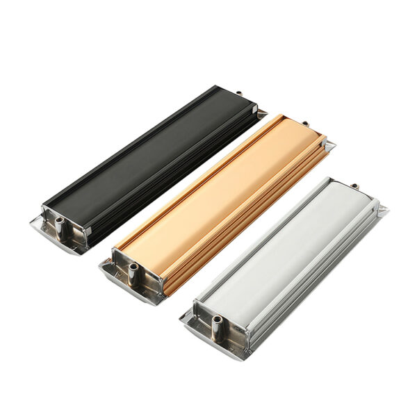 Fold-Out Recessed Sliding Handle with Curved End Caps