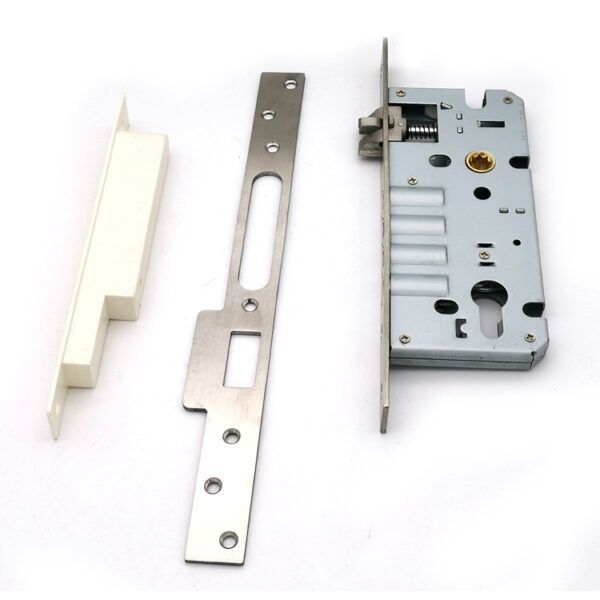 Four-Bolt Mortise Door Lock with Matching Keeper Set