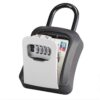 Four-Dial Portable Key Lock Box with Flexible Hanging Loop