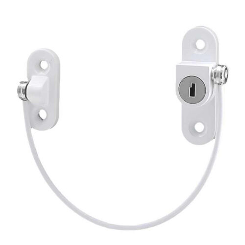 Key-Locking Cable Casement Restrictor with Separate Anchor