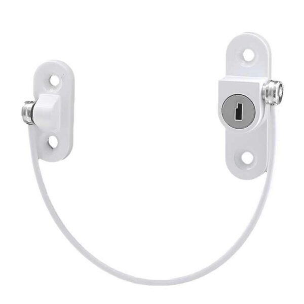 Key-Locking Cable Casement Restrictor with Separate Anchor