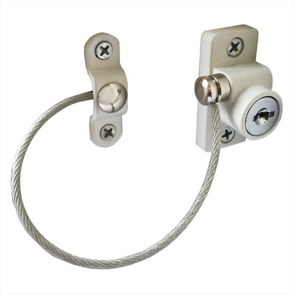 Key-Locking Cable Casement Restrictor with Separate Anchor