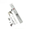 Key-Locking Recessed Casement Lock with Matching Pull Plate