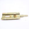 Keyed Slide Bolt Door Latch with Padlock Retaining Tab