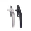 Long Curved Window Handle with Narrow Four-Hole Base