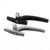 Long Curved Window Handle with Narrow Four-Hole Base