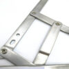 Long-Track Four-Bar Window Friction Stay with Gold-Tone Slider