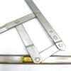Long-Track Four-Bar Window Friction Stay with Gold-Tone Slider