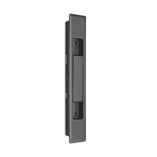 Low-Profile Casement Lock with Wide Central Sliding Paddle