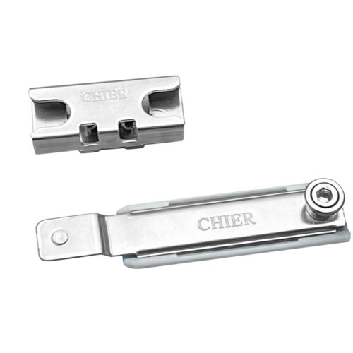 Low-Profile Roller Arm Window Stay with Twin-Slot Keeper