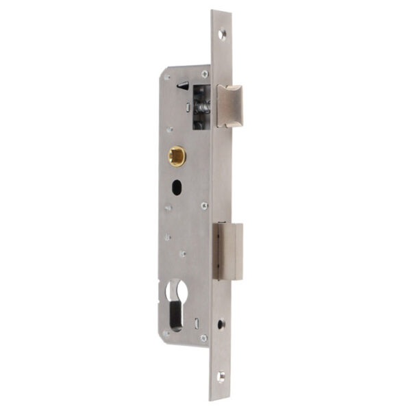 Narrow Faceplate Multipoint Door Lock Gearbox with Latch and Deadbolt