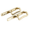 Open-Frame Sliding Handle with Integrated Thumb Button