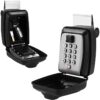 Over-the-Door Push-Button Key Lock Box with Hinged Cover