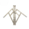 Paired Four-Bar Window Friction Stay with Ribbed Link Arms