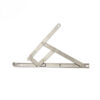Paired Four-Bar Window Friction Stay with Ribbed Link Arms