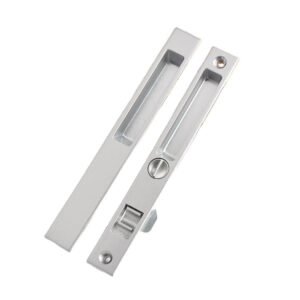 Paired-Plate Recessed Touch Lock with Slotted Turn Control