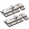 Raised-Knob Surface Slide Bolt Lock with Separate Keeper