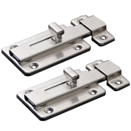 Raised-Knob Surface Slide Bolt Lock with Separate Keeper