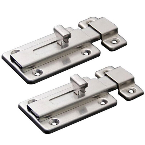 Raised-Knob Surface Slide Bolt Lock with Separate Keeper