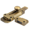 Raised-Knob Surface Slide Bolt Lock with Separate Keeper