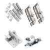 Raised-Knob Surface Slide Bolt Lock with Separate Keeper