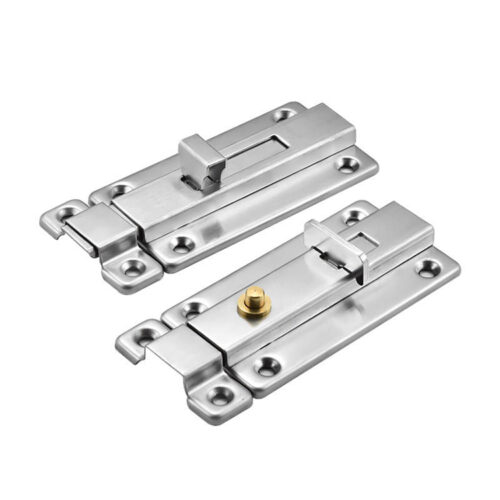 Raised Thumb-Tab Surface Door Bolt with Separate Keeper
