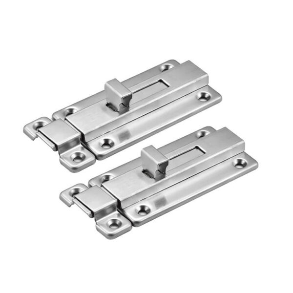 Raised Thumb-Tab Surface Door Bolt with Separate Keeper
