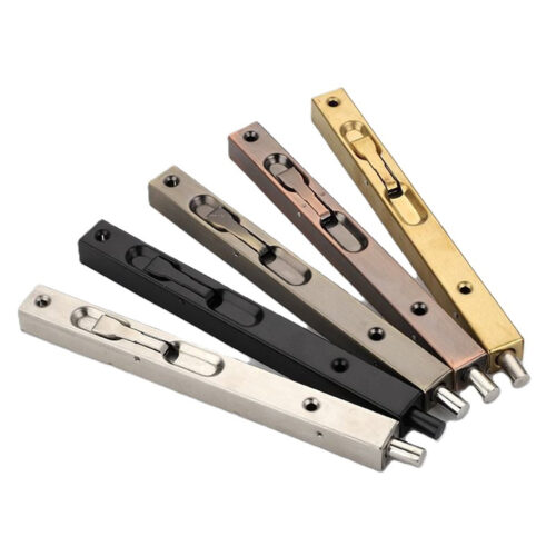 Recessed Lever Flush Bolt with Rectangular Faceplate for Double Doors
