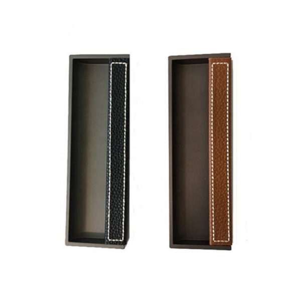 Recessed Sliding Pull Handle with Stitched Side Grip Insert