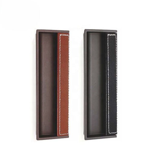Recessed Sliding Pull Handle with Stitched Side Grip Insert