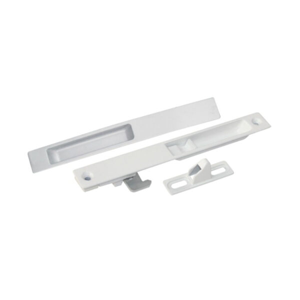 Recessed Touch Lock Set with Hook Latch and Separate Keeper
