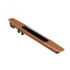 Recessed Touch Lock with Contrasting Black Pull Insert and Keyed Option