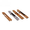 Recessed Touch Lock with Contrasting Black Pull Insert and Keyed Option