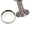 Right-Angle Knurled Lever Door Handle Set on Round Rose